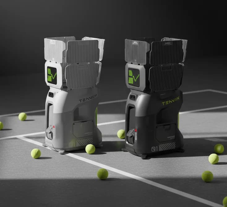 Tenniix Tennis Ball Machine Vision-Based AI Tennis Robot Training Portable Tennis Ball Launch Training Shooting Machine