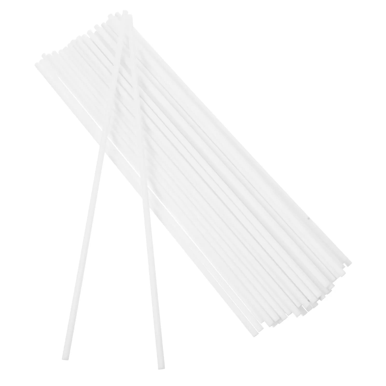 50 Pezzi Bastoncini Diffusori in Fibra Bianca per Oli Essenziali, Aromaterapia, Rilascio Rapido dell'Aroma, Fragranza a Lunga Durata, Ricambio in Legno