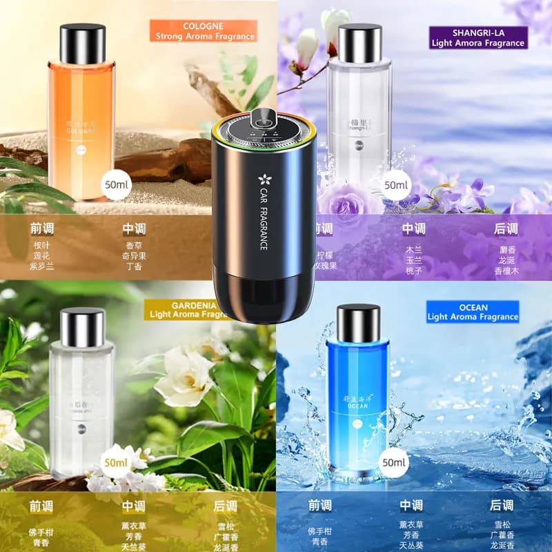 50 ml refill fragrance for car deodorant Deodorant Deffuser dedicated perfume refilling essential oil Colonia Oceano Shangrila Gardenia mix