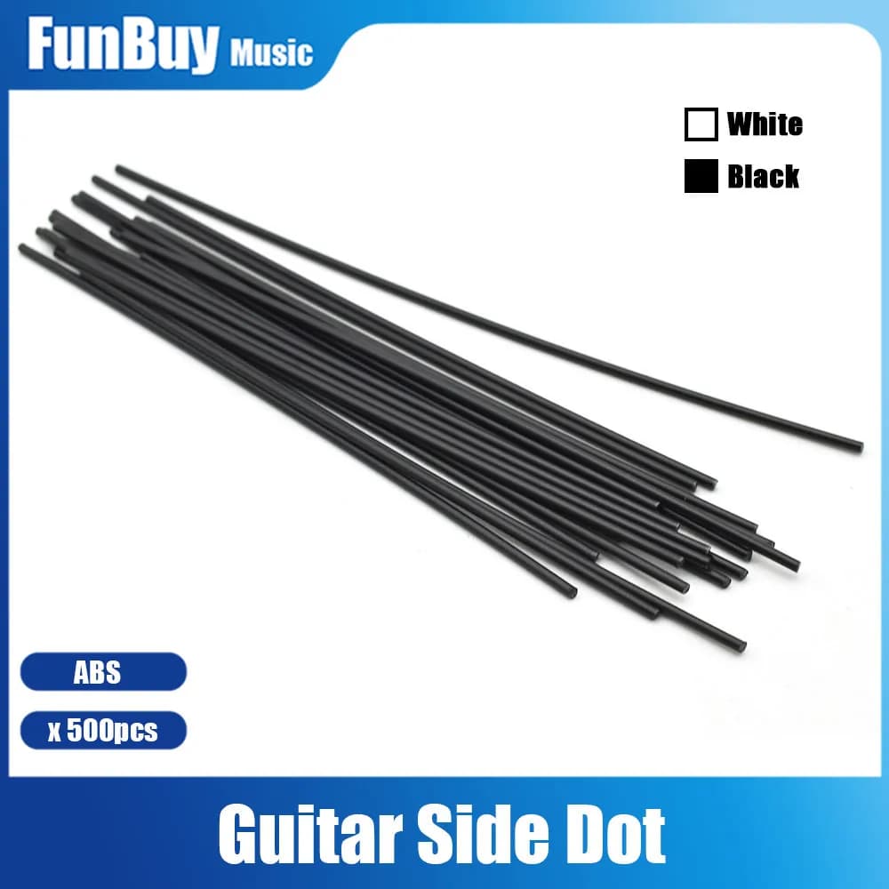 500pcs Guitar Fingerboard Side Dots Inlay Side Markers Guitar Fretboard Inlay Markers for Guitar Bass Ukulele