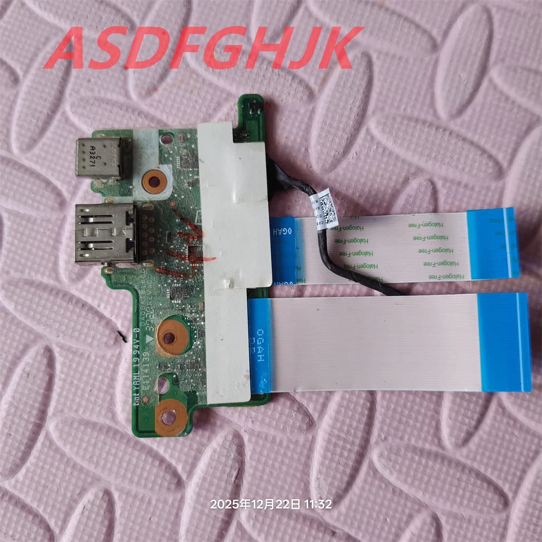 DA0GATB16C0 FOR HP Chromebook 11 G8 EE USB-C/USB card and TEST cables OK