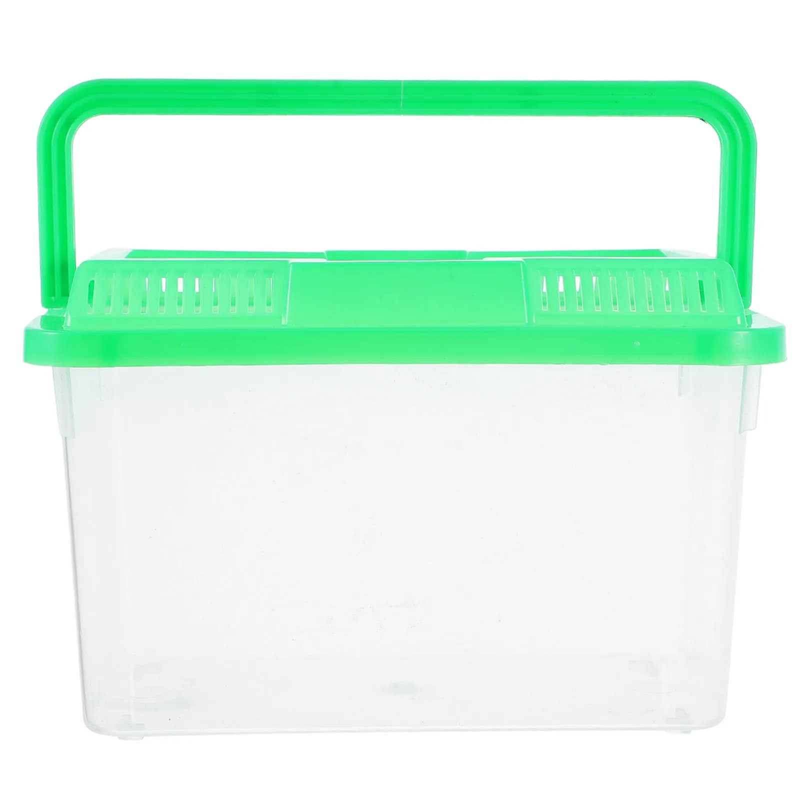 Acquario Portatile Trasparente in Plastica per Tartarughe, Serpenti, Lucertole, Granchi Eremiti e Piccoli Animali Domestici - Contenitore da Viaggio Trasparente