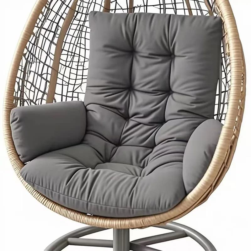 Hammock Rocking Chair Cushion Egg-shape Cushion Available for Garden Living Room Decoration (Without Hanging Basket Seat) Cojin