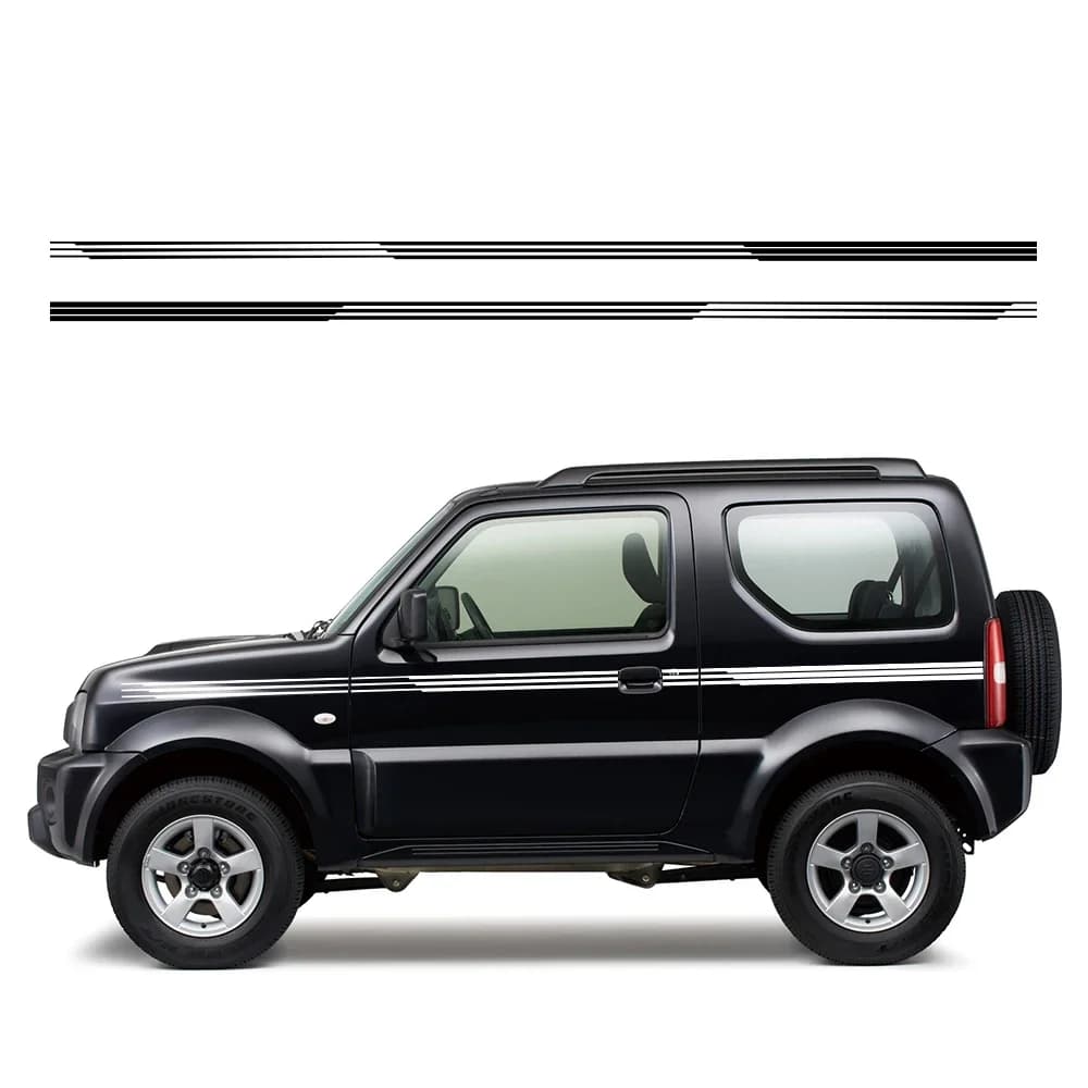 Adesivi laterali porta Auto Auto Boby Stripe Decal Kit per SUZUKI JIMNY JB64W JB74W pellicola vinilica impermeabile accessori per Auto esterno