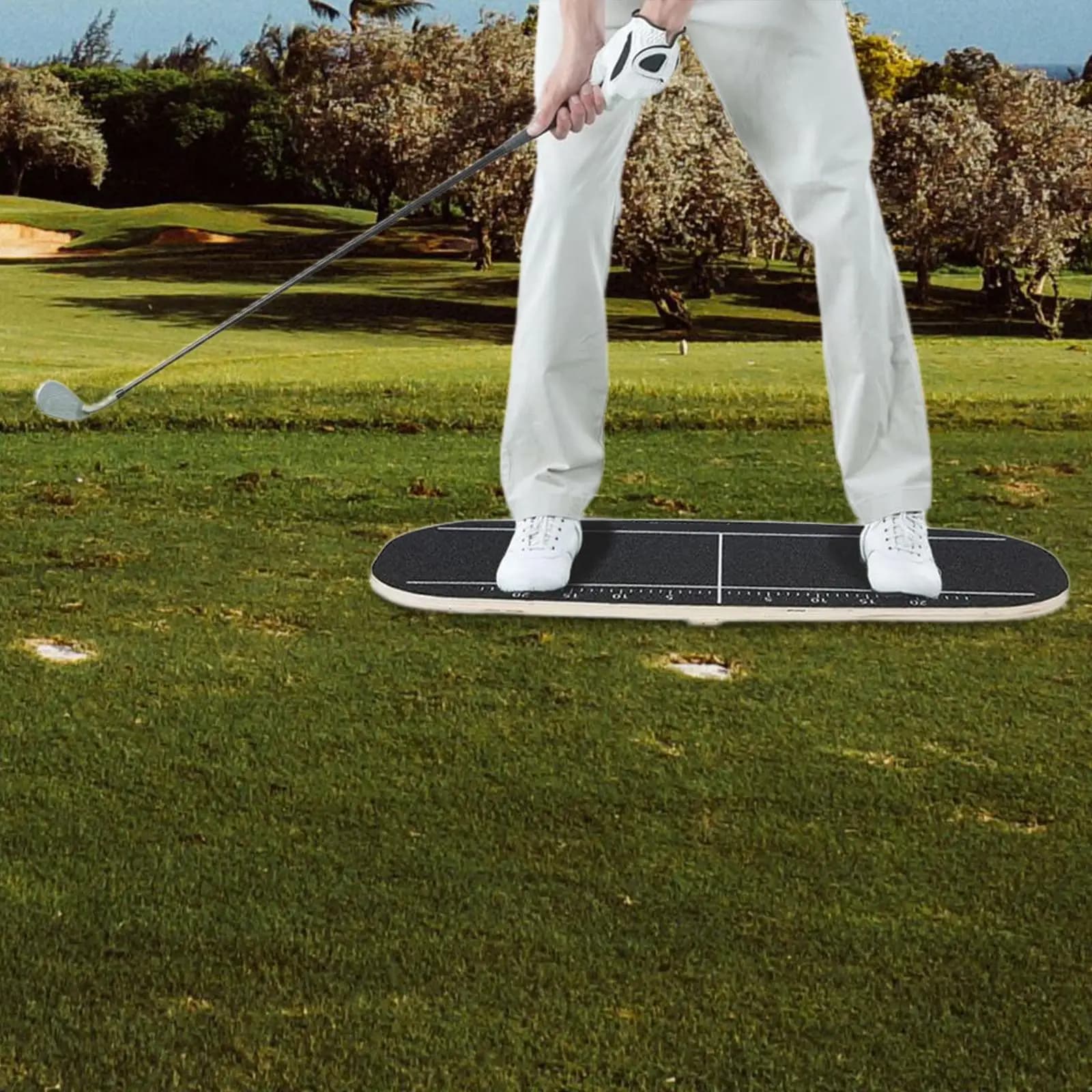 Golf Balance Board Equipment Correct Swing Posture Weight Shifter Board Pressure Plate for Home Indoor Teaching