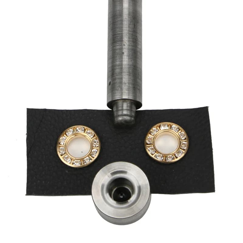 6 & 9mm ottone strass occhielli occhielli strumento di installazione muore strumento di bussare a mano per Leathercraft scarpe borsa tela vestito occhiello