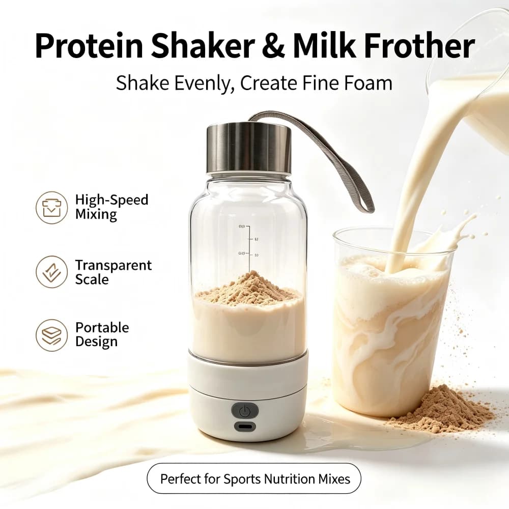 500ml Electric Mixing Cup, Rechargeable Coffee Powder Mixing, Protein Powder Mixing, shaking Cup, Milk Frother