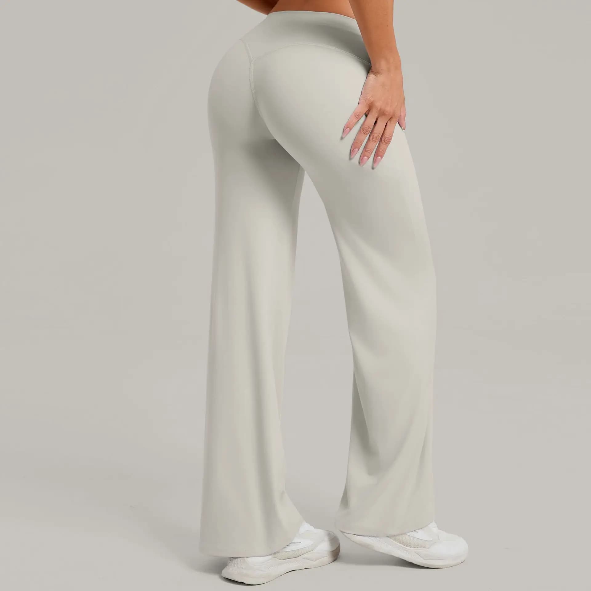 Straight yoga pants for pilates Wide-Life versatile pants Women's push up pants Sport Fitness Hip Show Women's pants