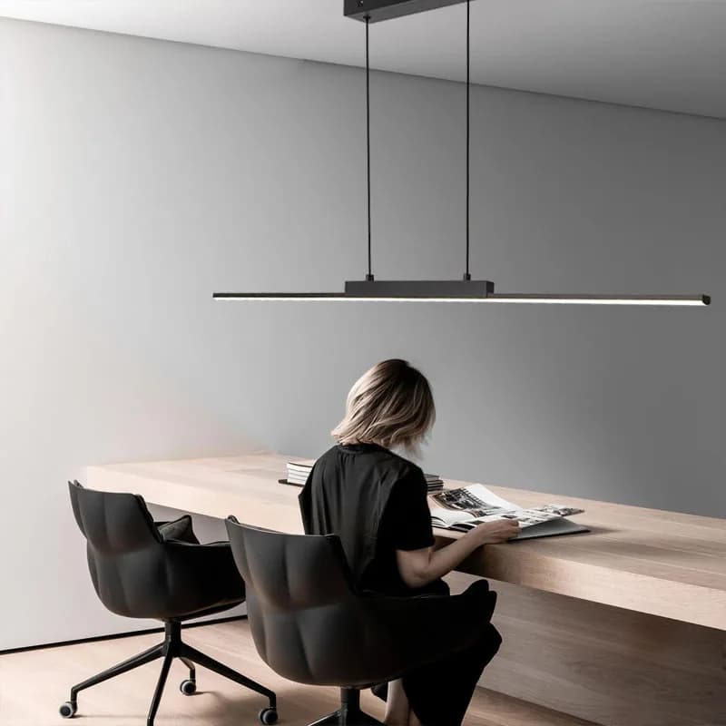 Lampada a Sospensione LED Moderna Minimalista Creativa a Strisce per Camera da Letto, Soggiorno e Illuminazione di Sfondo TV