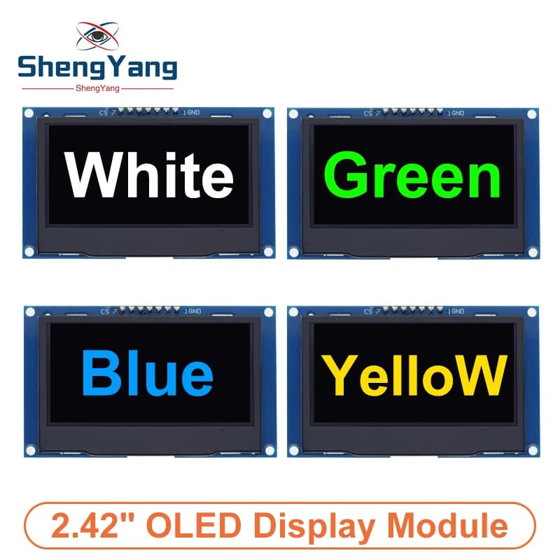 2.42 inch 2.42 inch OLED Display Module LCD Screen HD 128x64 SSD1309 7 pin SPI/IIC I2C serial interface for Arduino UNO R3