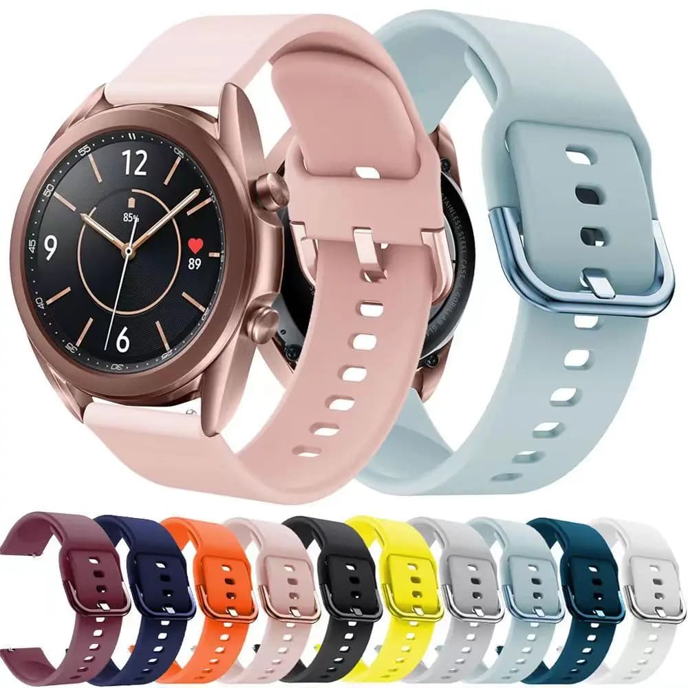 Cinturino in silicone per Samsung Galaxy Watch 6 5 Pro/5/4/classic/Active 2 43mm braccialetto sportivo amazfit gtr gts 4/3/2e/pro 20/22mm fascia