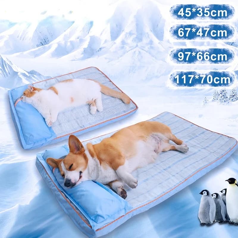 Letto per cani rinfrescante estivo per cucciolo di cane medio grande tappetino ortopedico in Memory Foam con cuscino traspirante impermeabile lavabile