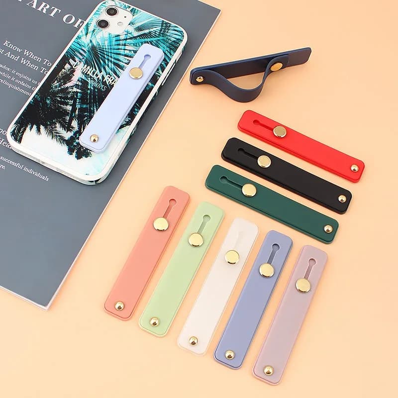 Supporto Portatile per Telefono Cellulare con Anello da Dito e Cinghia da Polso, Supporto Espandibile per Smartphone SJZJ12