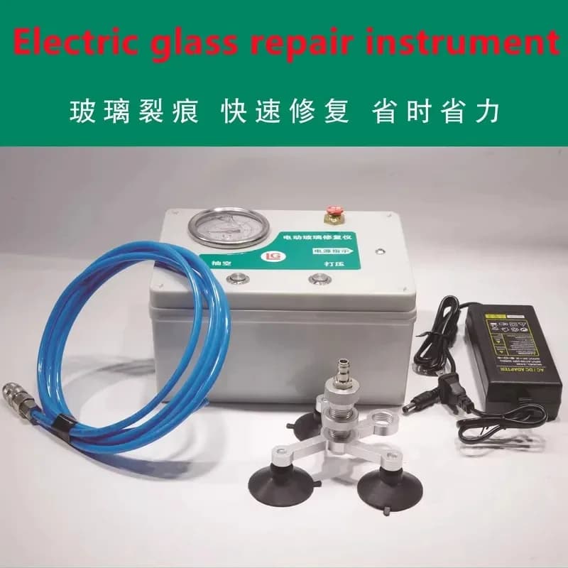 Automotive Glass Electric Repair Tool, Crepe Injection Equipment With Bull Eye, High Pressure Dust Recovery Machine