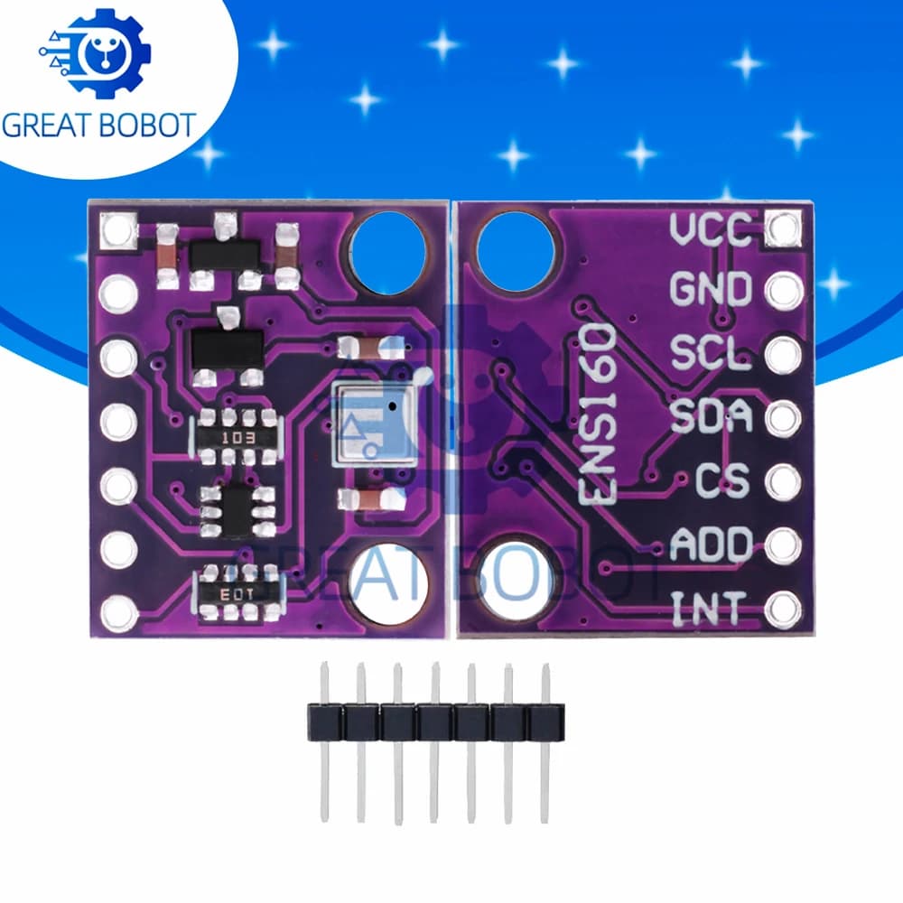 1~10PCS ENS160 CCS811 Carbon Monoxide CO VOCs Air Quality Numerical Gas Sensor Module for arduino