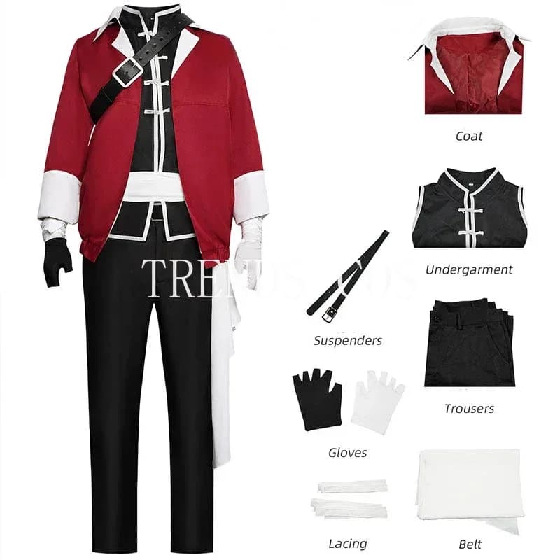 Forte costume cosplay Anime Freeze: Beyond Journey's End Cosplay Stark Costume cosplay da uomo