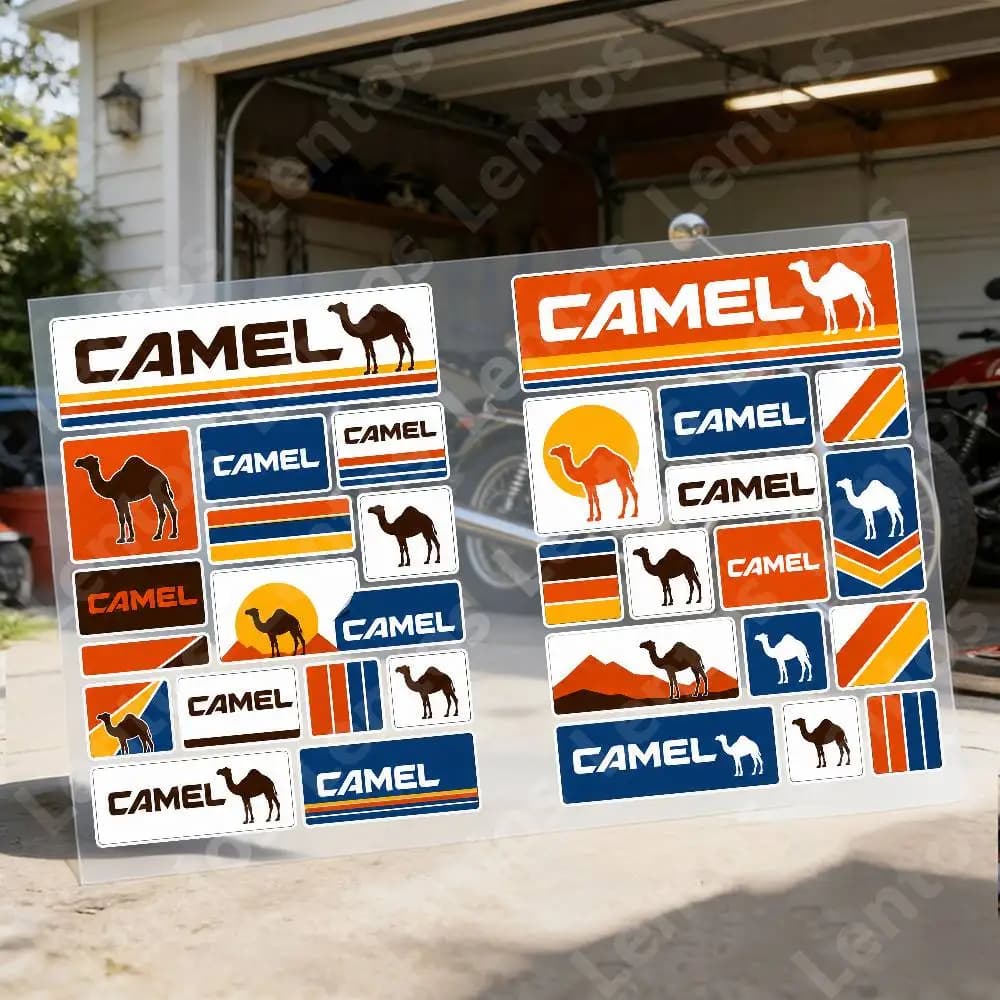 C-cam-el Reflective Motorcycle Stickers Waterproof Vinyl Decals For Motorbike Helmet Fuel Tank Bike