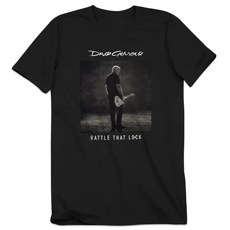David Gilmour Poster T-shirt, Fashion Harajuku Streetwear Hip Hop, Oversize T-shirts in Cotton for Men and Women, Summer New