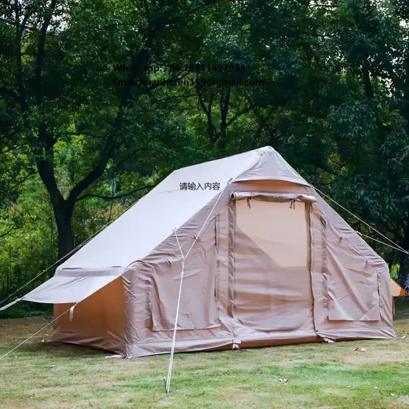 Tenda Gonfiabile da Campeggio Esterno Lussuosa e Bella, Struttura Monocamera in Tessuto Oxford