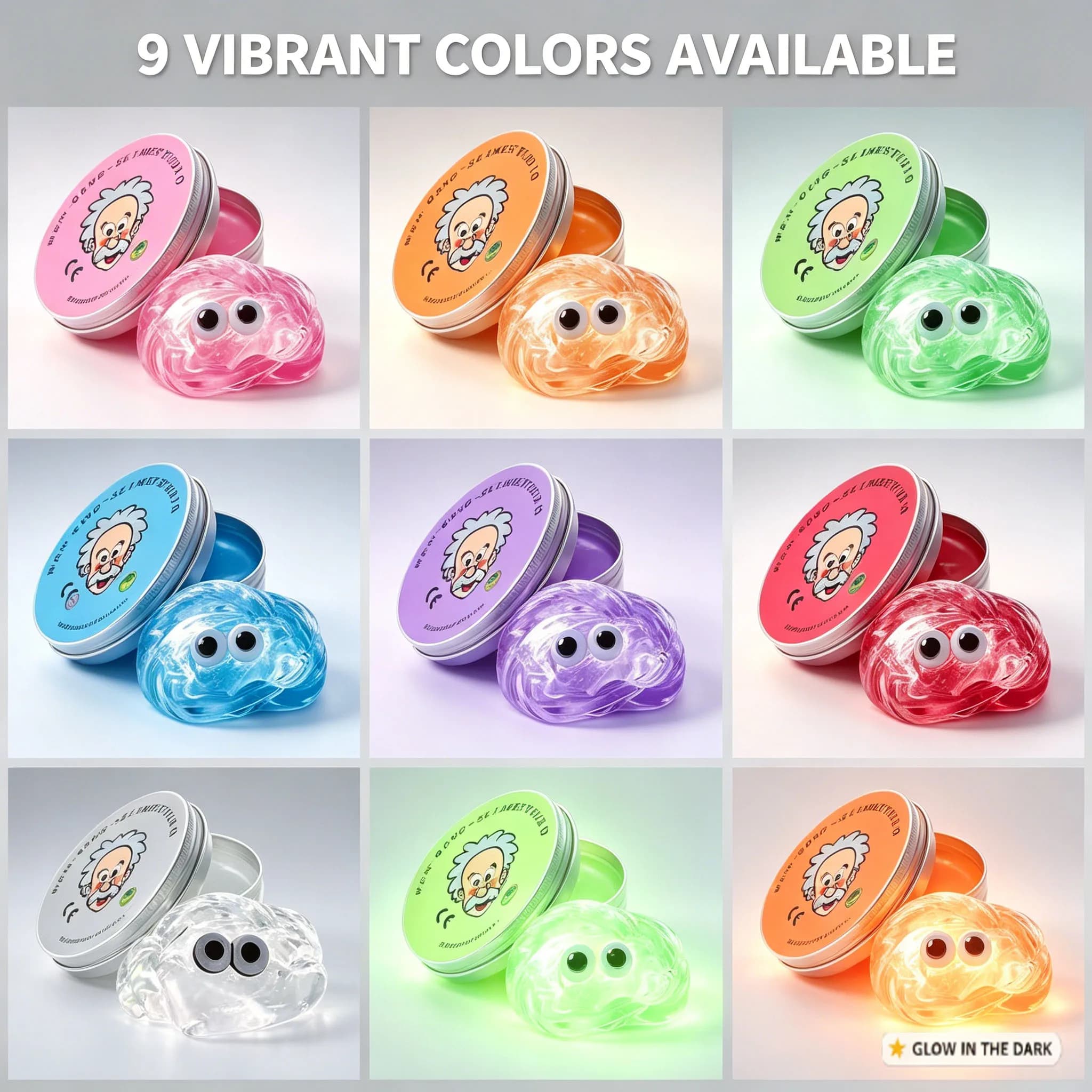 Reusable Liquid Crystal Bouncy Slime Toy Set -Kid-Safe Stress Relief Color Clay Handmade DIY Playdough for Creative Shape-Making