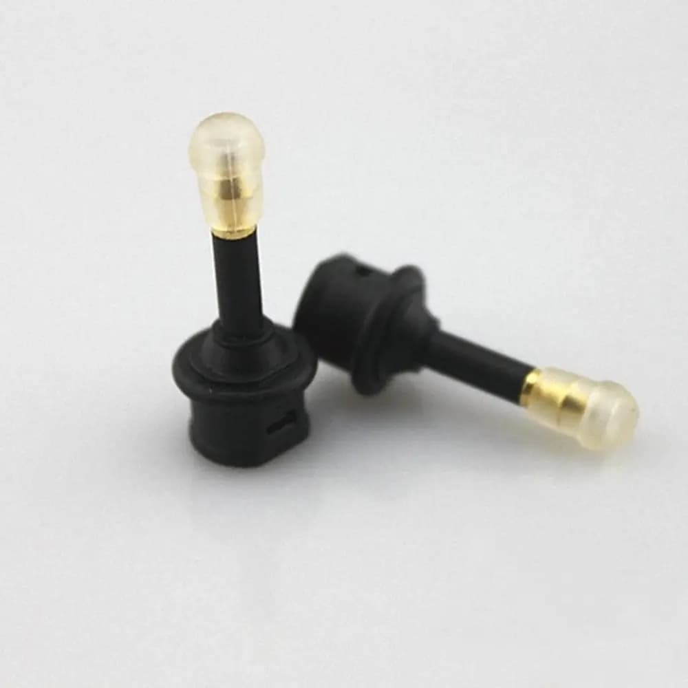 Adattatore Ottico Digitale da Toslink a Jack da 3,5mm, Connettore Maschio in Plastica Placcato Oro, Mini Connettore Nero per Fibra Ottica