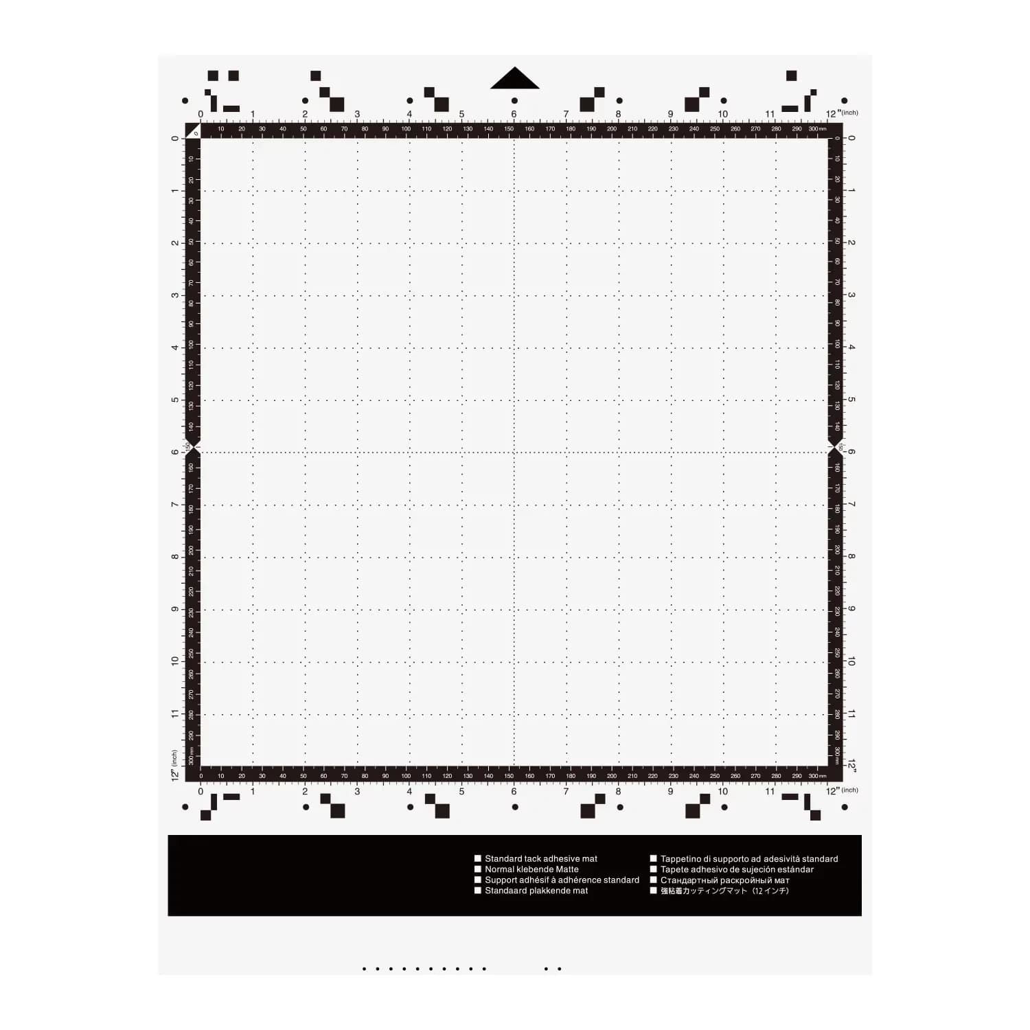 Tappetino da taglio 2 pezzi per macchina Brother scanncut serie adx, tappetino adesivo standard a bassa aderência da 12 "x 12" per cartoncino, vinile,