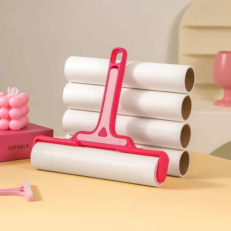 Sheets Pet Hair Remover Lint Roller - Sticky Tearable for Carpet/Sofa/Clothes, Efficient Cat/Dog Fur Cleaning Tool Kit
