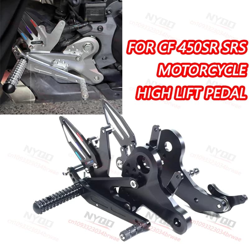 Pedane Regolabili Posteriori Moto CNC per CF 450SR CF450SR 450 SR - Accessori Moto