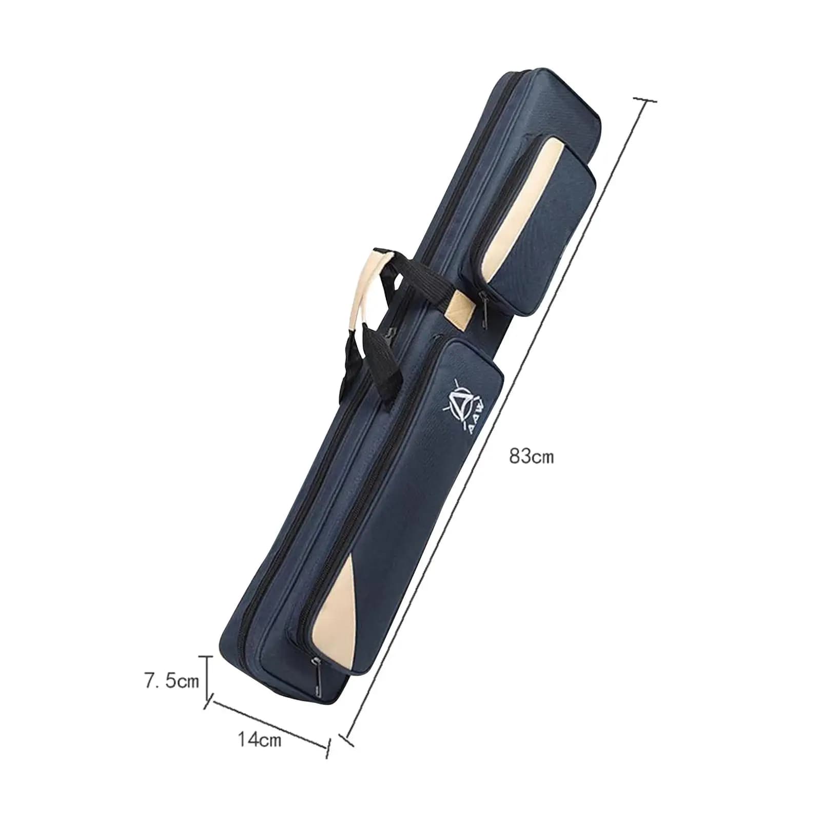 Custodie Morbide per Stecche da Biliardo 3x4, Custodie Protettive per Stecche Divise in 2 Parti 3x4, Borsa da Trasporto Leggera per Stecche da Biliardo, Custodia Morbida per Stecche