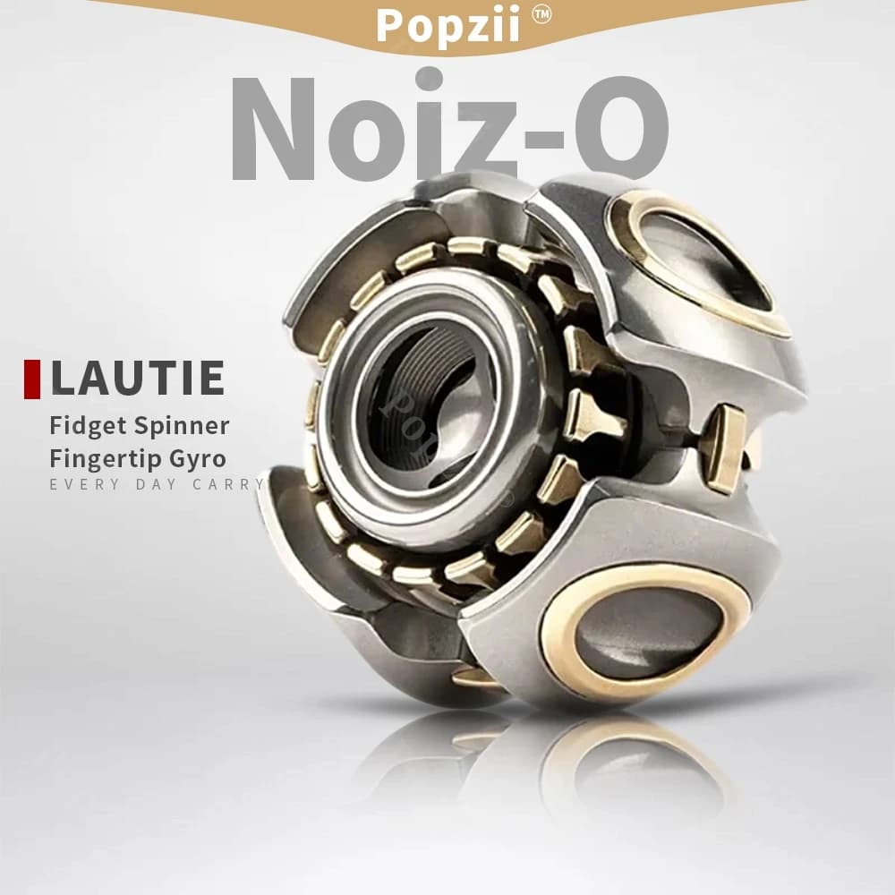 LAUTIE Noiz O Fidget Spinner Serie Noiz Corona Girevole in Metallo Giocattolo Antistress per Adulti da Ufficio