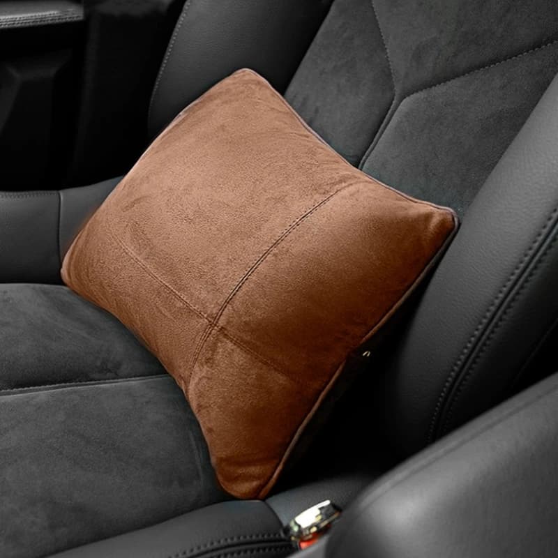 Cuscino lombare per auto Supporto per la vita Cuscino lombare Schienale in tessuto scamosciato Memory Foam Cuscino lombare Auto Comodo accessorio per auto