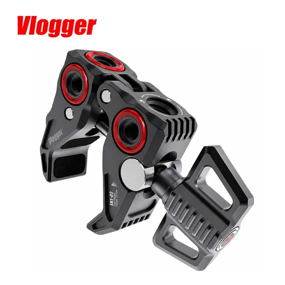 VLOGGER Crab Claw Clip DSLR SLR Camera Magic Arm Double Ball Head Universal Monitor Bracket BallHead Clamp Super Holder Stand
