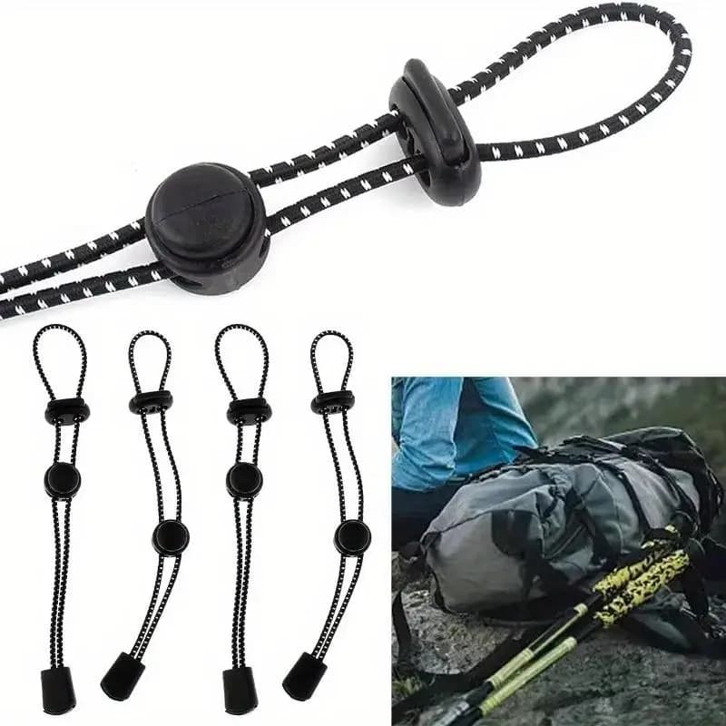10pcs Backpack Walking Stick Holder Trekking Hiking Pole Fixing Tie Cord Rope Outdoor Sports Small Tools for Camping Mountain