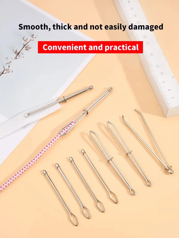 2/3/5/10pcs Clip per indumenti in acciaio inossidabile Strumenti per cucire fai da te Fascia elastica Nastro Punzone Punto croce Infila Indossare Corda Morsetto elastico
