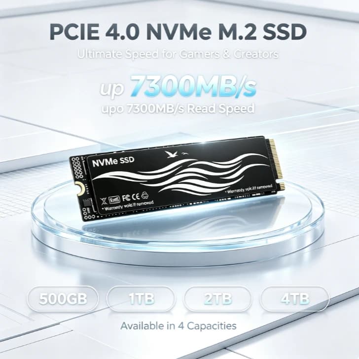 Original BLXX Portable External NVMe SSD PCIe Gen4 High Performance Fast Solid State Drive Storage for PC Laptop Desktop