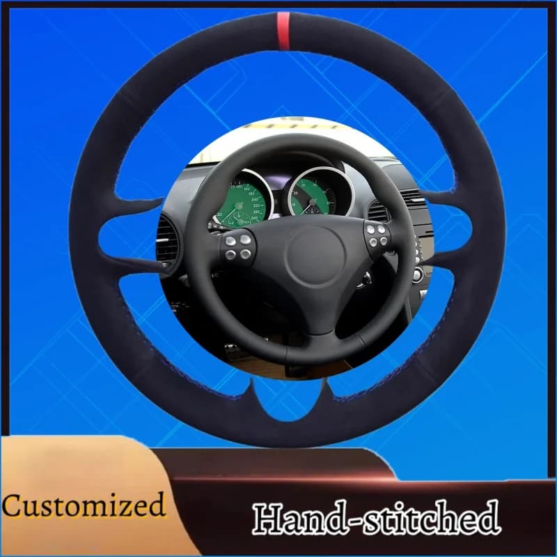 Custom hand sewn suede anti slip cover for Mercedes Benz Class C SLK W203 R171 2004-2008