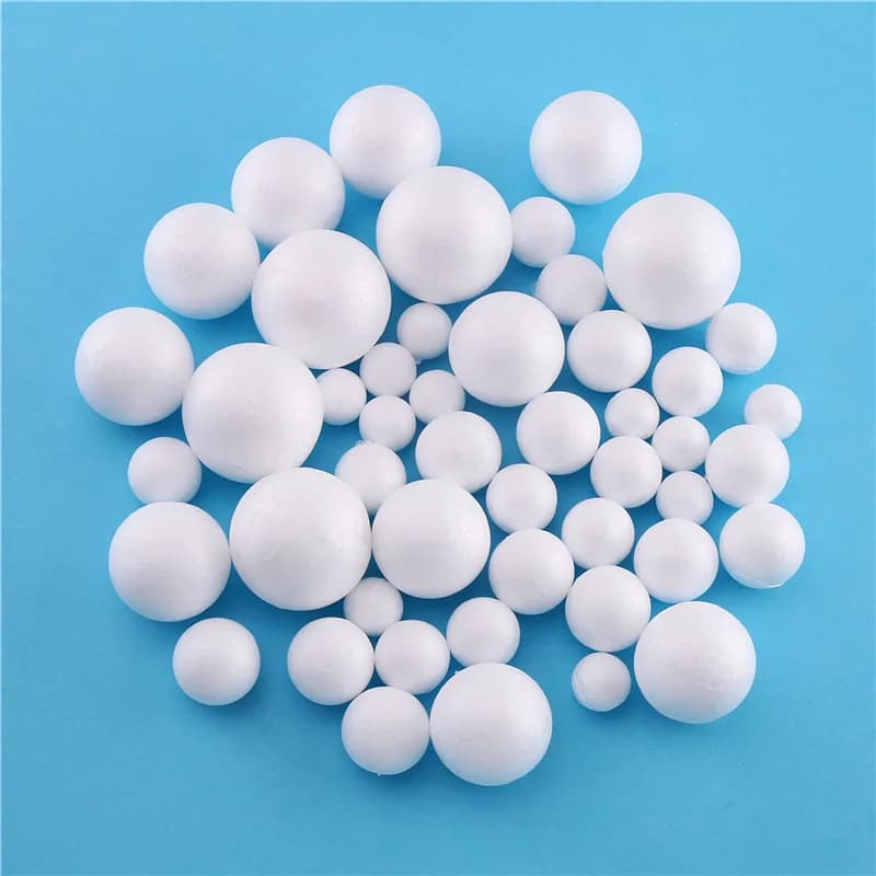 1/1.5/2/2.5/3/4/5 cm White Modeling Mestiere Polystyrene Round Foam Balls For Decorative Wedding Party