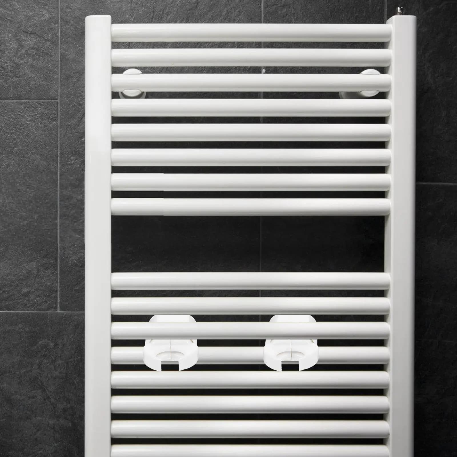 4Pcs Aluminum Radiator Hooks with Unique Design for Towels Clothes Drying Wall Mount Hanger for Bathroom Bedroom Space Saving