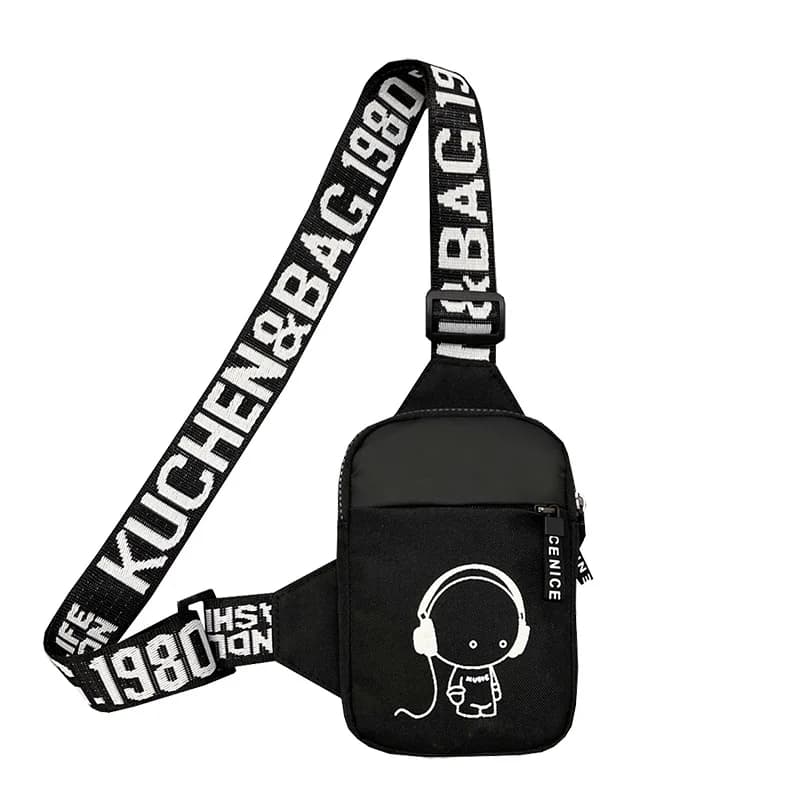 Borsa a tracolla da uomo INS Trend Zaino piccolo impermeabile Borsa a tracolla da uomo per cellulare Borsa quadrata Borse a tracolla