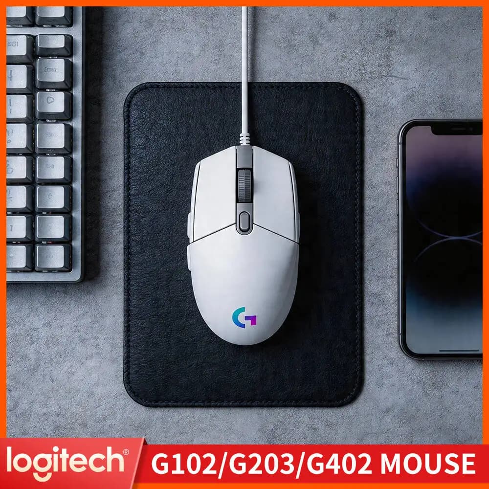 Logitech G102 Prodigy Gaming Mouse, 8000 DPI Precision, 16.8M RGB Colors, 20M Clicks, Ergonomic Grip for Gaming & Daily Work