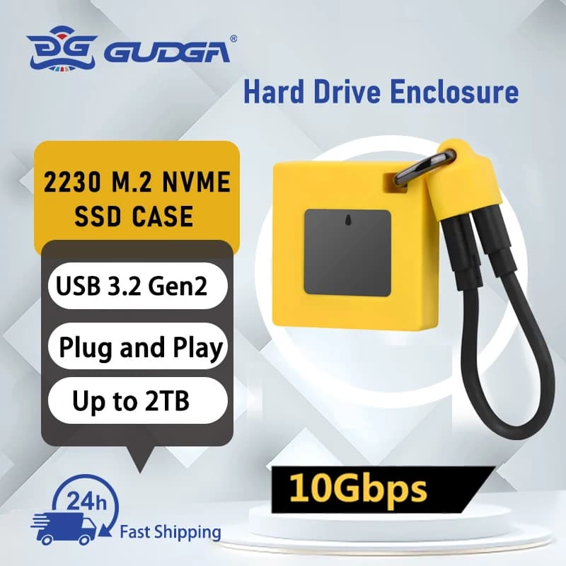 GUDGA 2230 M.2 NVMe SSD Custodia da 10 Gbps Lettore NVMe USB C NVMe PCI-E M.2 SSD Custodia Adattatore esterno Supporta 2230 SSD