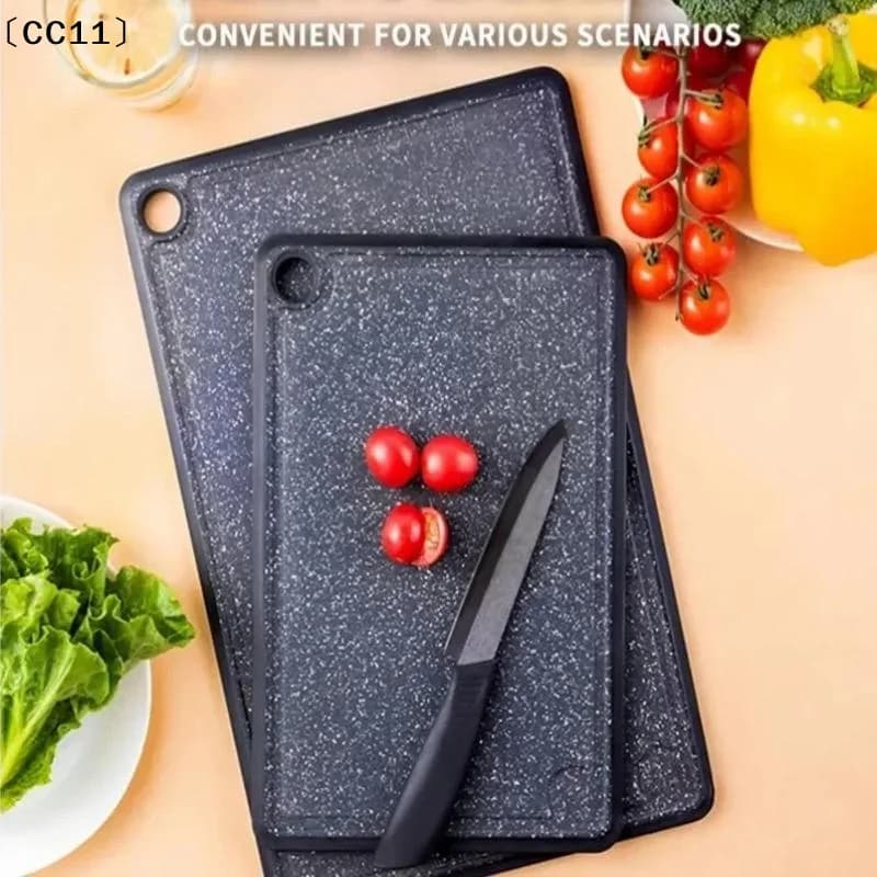 All Sizes Kitchenware High Quality Chopping Board Anti Mildew Cutting Board Black Marble Style Double Side Use〔CC11〕