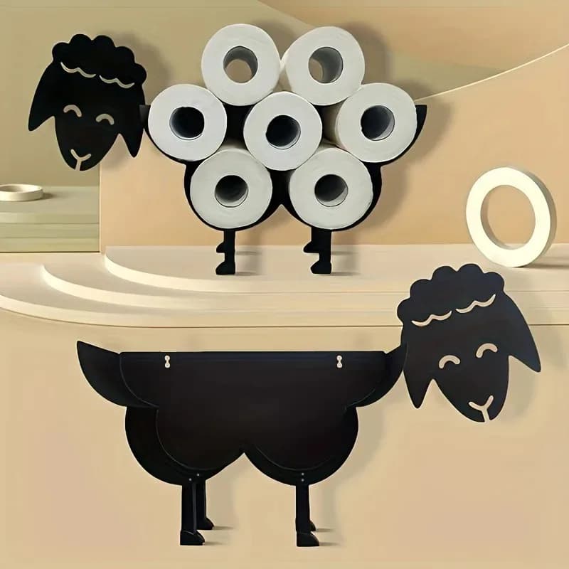 Portarotolo per Carta Igienica a Forma di Animale Carino, Organizzatore Autoportante per Bagno, Decorazione Casa e Cucina