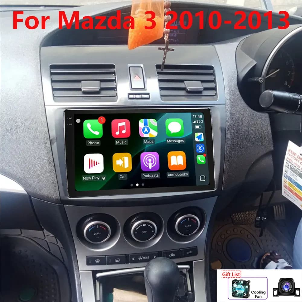 Per Mazda 3 2010-2013 4-64GB Wireless Carplay Android Auto Android 13 Autoradio Radio GPS Wifi