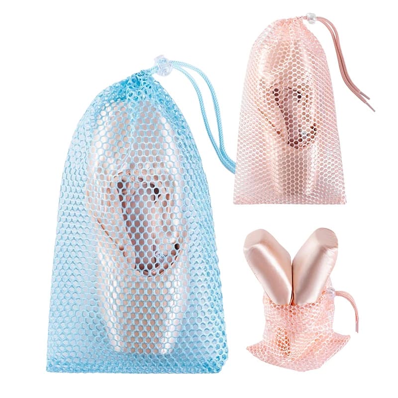 Drawstring Ballet Bag Blue Champagne Color Dance Bag For Girls Ballerina Pointe Shoes Bags Ballet Dance Accessories