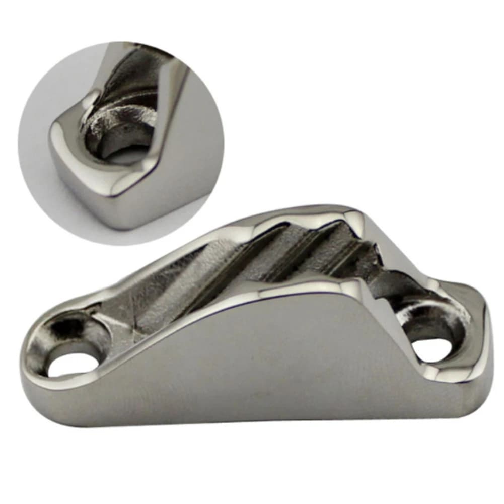 4PCS Stainless Steel Marine Sailing Rope Cam Cleat 18X48mm Flip Up Clam Clamp Jam Cleat For Sailboat Yacht Hardware