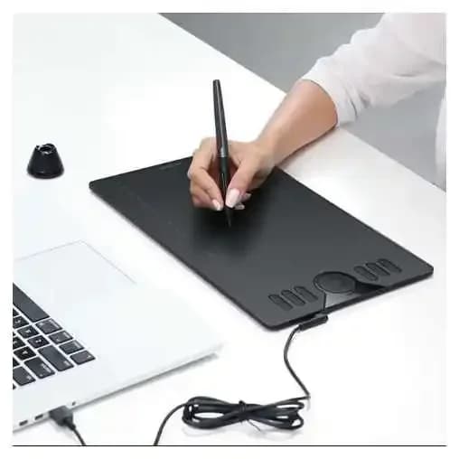 HS610 Insegnamento online Educazione Penna Disegno Tavoletta grafica Pad Tablette Graphique con tasti Express
