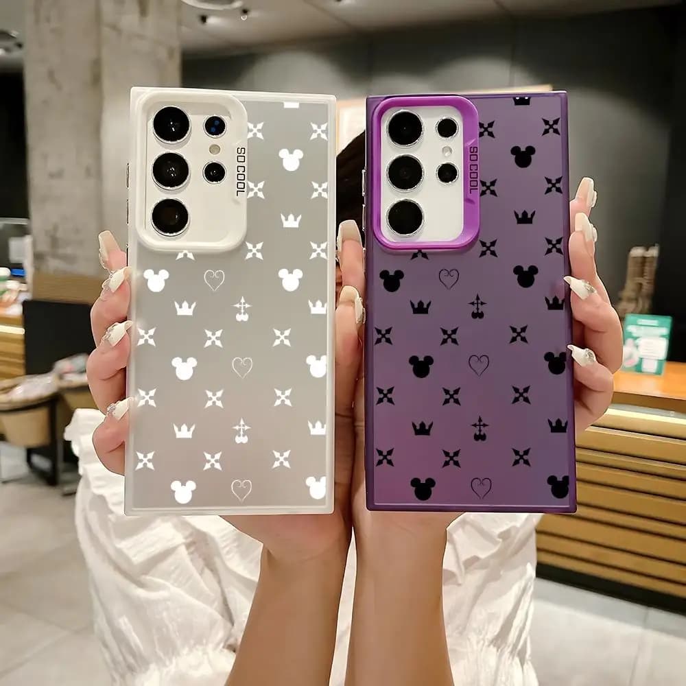 Game K-Kingdom H-Hearts Phone Case For Samsung Galaxy S25 Edge S24 S23 S22 S21 S20 Ultra Matte Laser Aurora Funda Phone Case