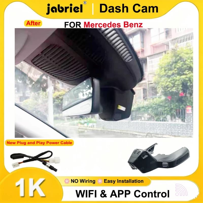 Jabriel 1K Wifi Dash Cam for Mercedes Benz GLS x166 GLE 350 400 450 500 43 53 63 for Mercedes Benz GLE w167 c292 2019 2020 2021