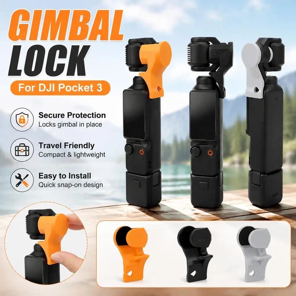 For DJI OSMO Pocket 3 Handheld Camera Gimbal Clip Gimbal Stabilizer Fixture Bracket Action Camera Accessories